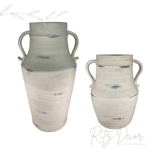 Vaso em cerâmica clara
