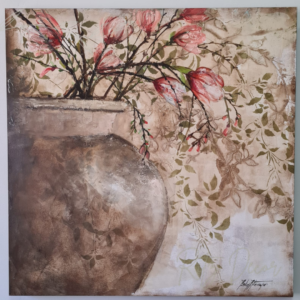 Quadro de Pote com Flores