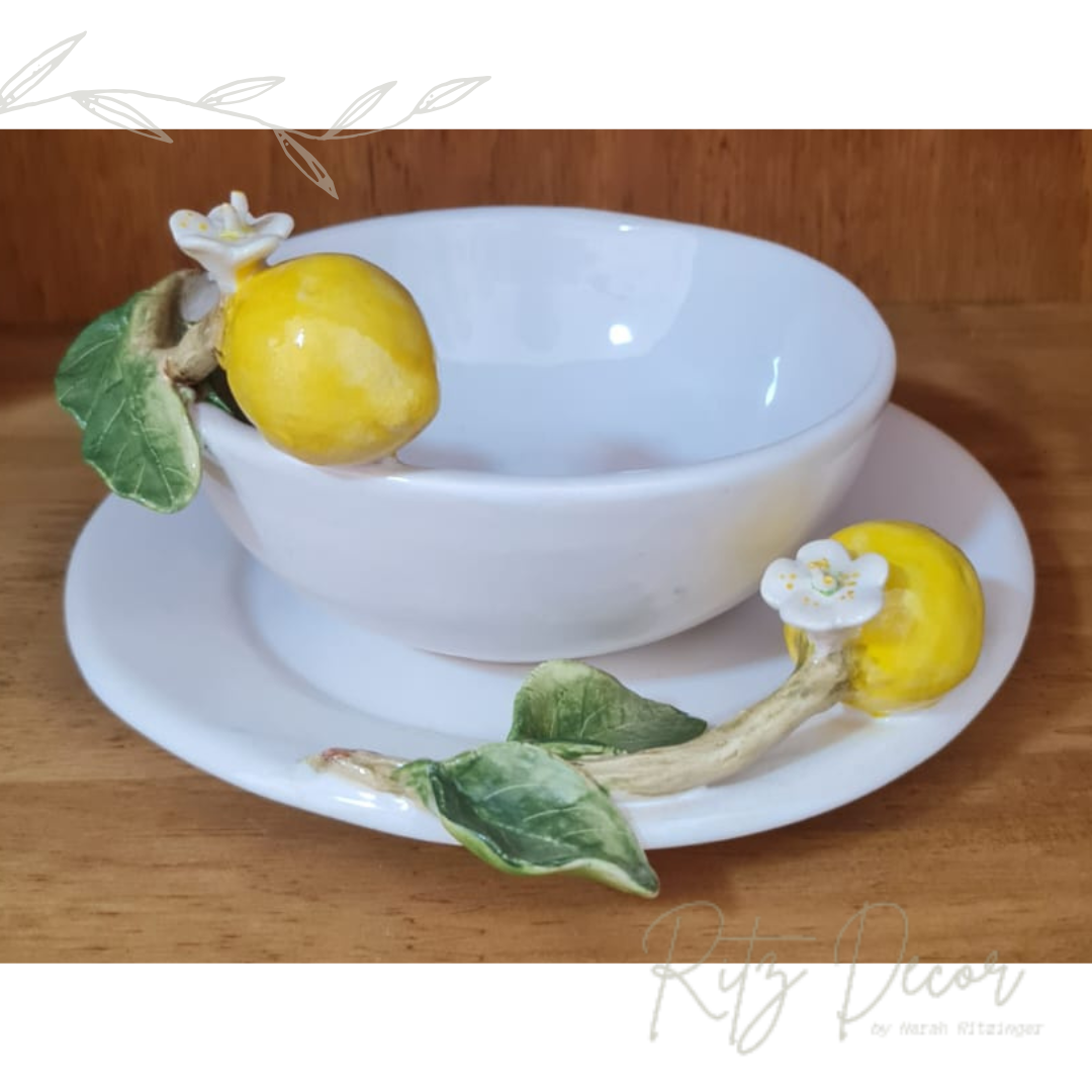 Bowl com prato de Limão - Zanatta Casa