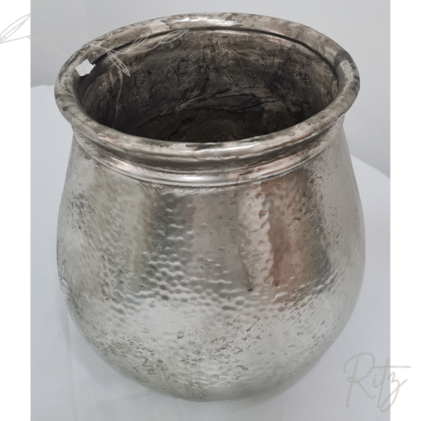 Vaso cerâmica prata - Imagem 2
