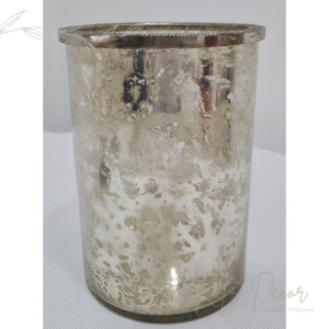 Vaso/Donzela em vidro prata