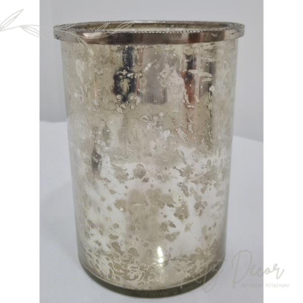 Vaso/Donzela em vidro prata