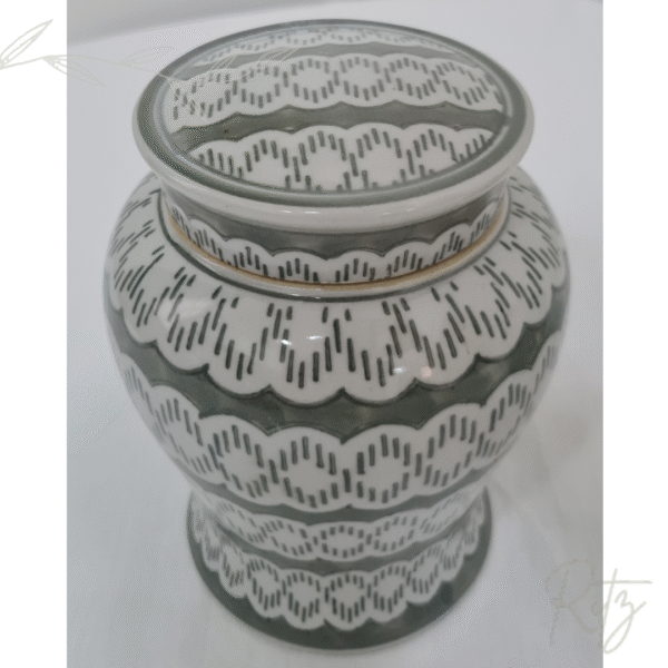 Potiche em porcelana Pequeno - Imagem 2