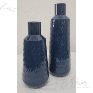 Vaso azul em metal