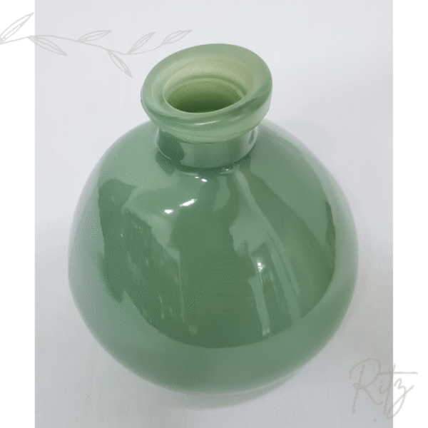 Vaso em vidro verde pequeno - Imagem 2