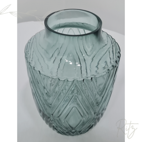 Vaso em vidro azul - Imagem 2