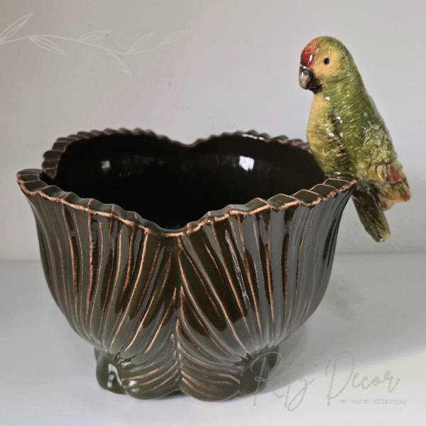 Cachepot Palmeira Pássaro P - Zanatta Casa