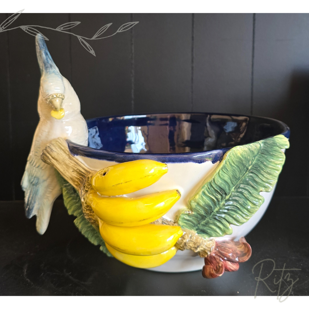 Cachepot de Calopsita e Banana - Zanatta Casa - Imagem 2