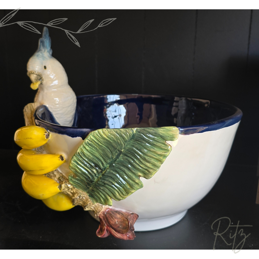 Cachepot de Calopsita e Banana - Zanatta Casa - Imagem 4