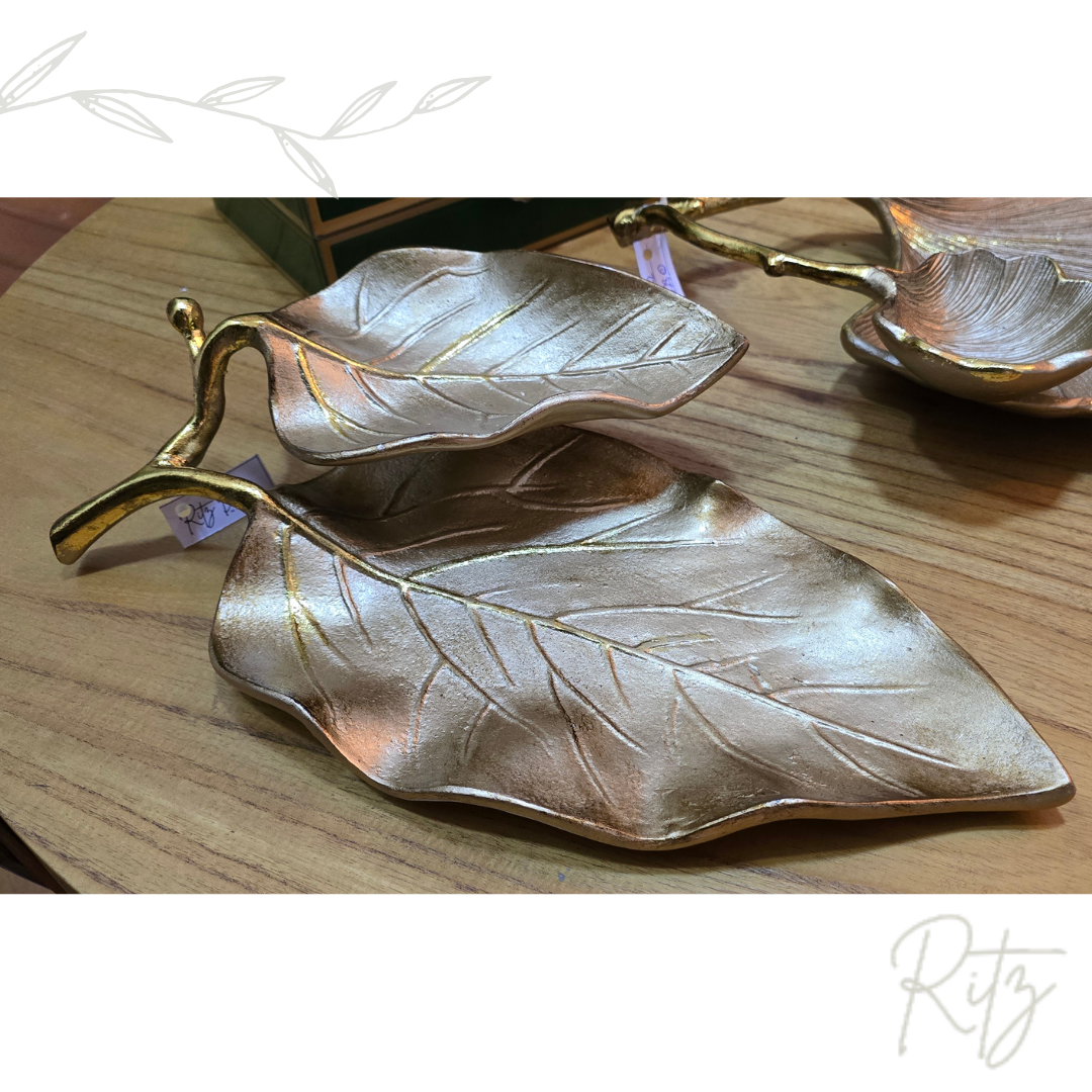 Folha decorativa dourada - Imagem 3