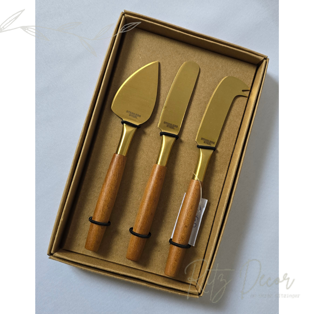 Jogo de espátulas/facas para queijos