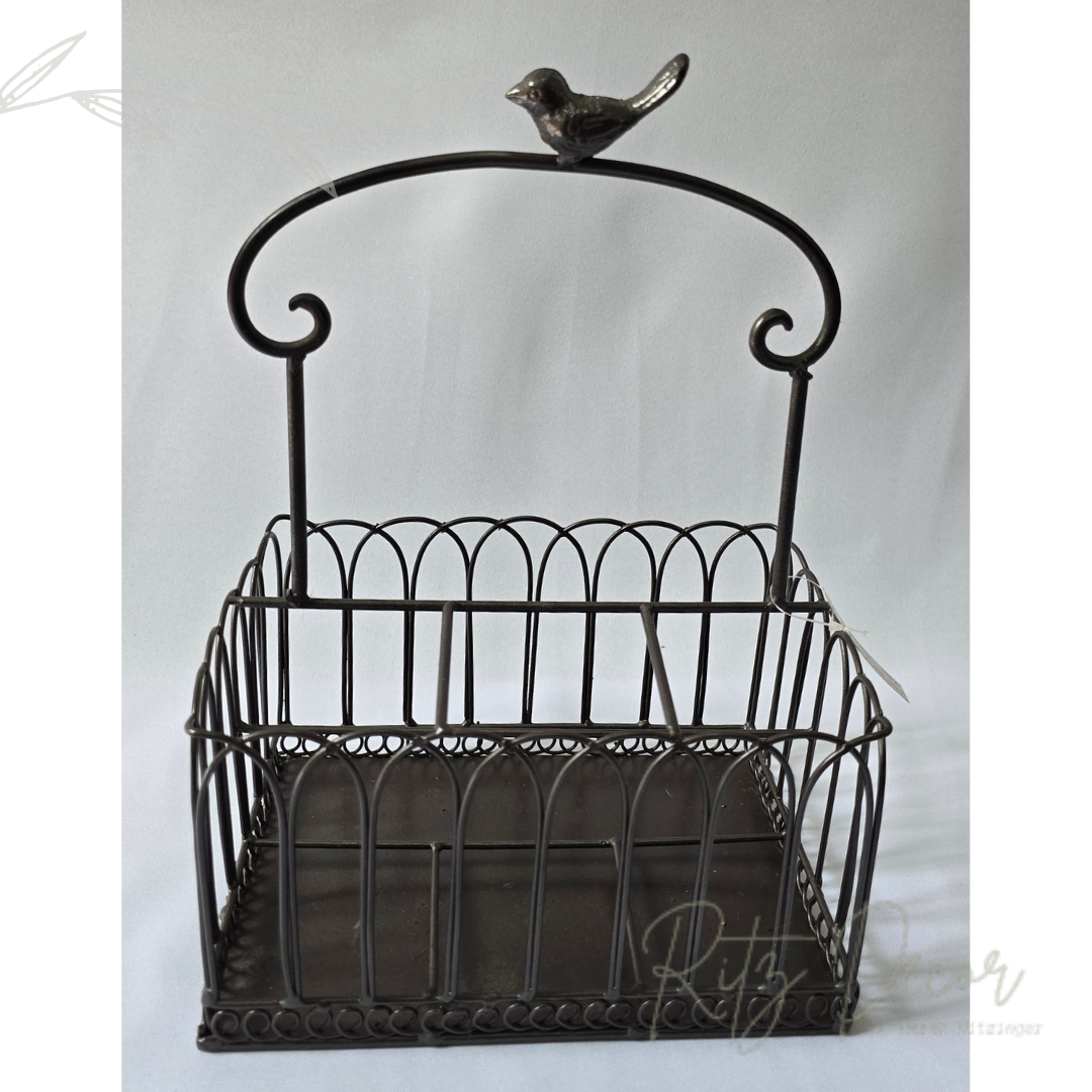 Porta talheres de passarinho