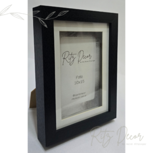 Porta retrato caixa preta
