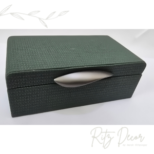 Caixa retangular verde