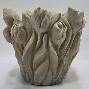 Vaso tulipas em cimento