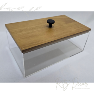 Caixa retangular em acrílico