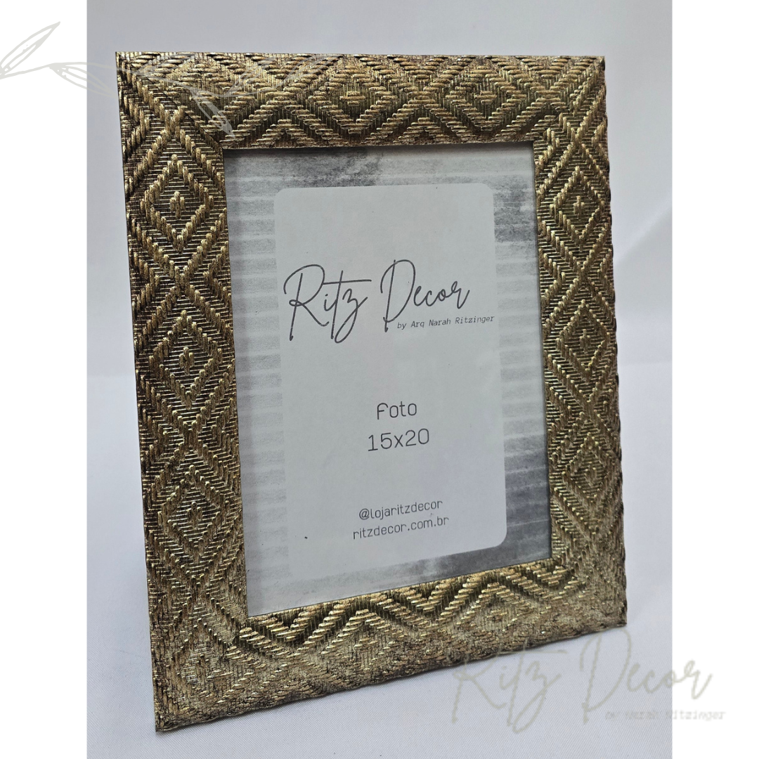 Porta retrato dourado