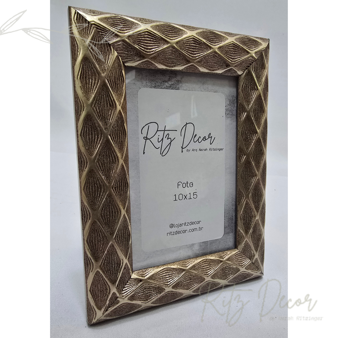 Porta retrato dourado