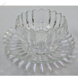Jogo de bowl com pratinho transparente
