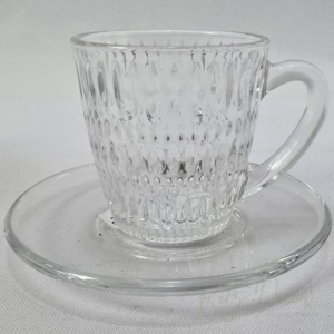 Xícaras de café transparente