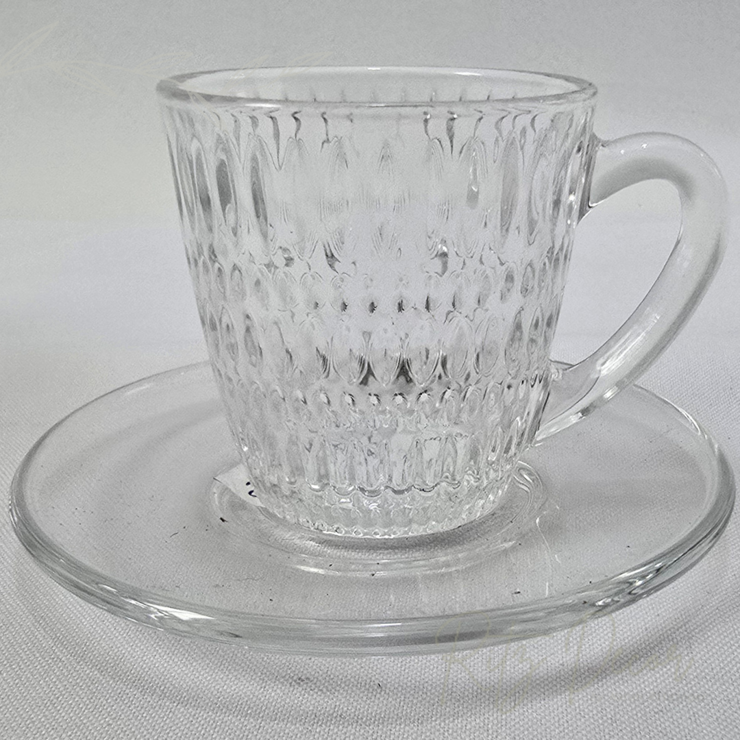 Xícaras de café transparente